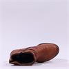 Rieker Tex Round Buckle Ruffled Boot - Tan Leather